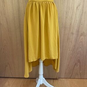Forever 21 Mustard A-Line Skirt